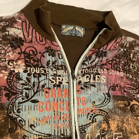 Super cute y2k long-sleeve zip up sweater😍 - Picture 3 of 7